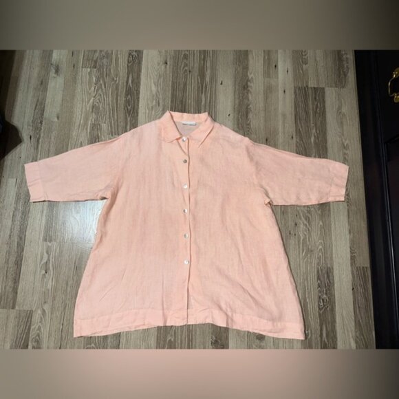 Bryn Walker Linen Tunic Swing Top Relaxed Lagenlook‎ Size Large Med - Picture 8 of 9